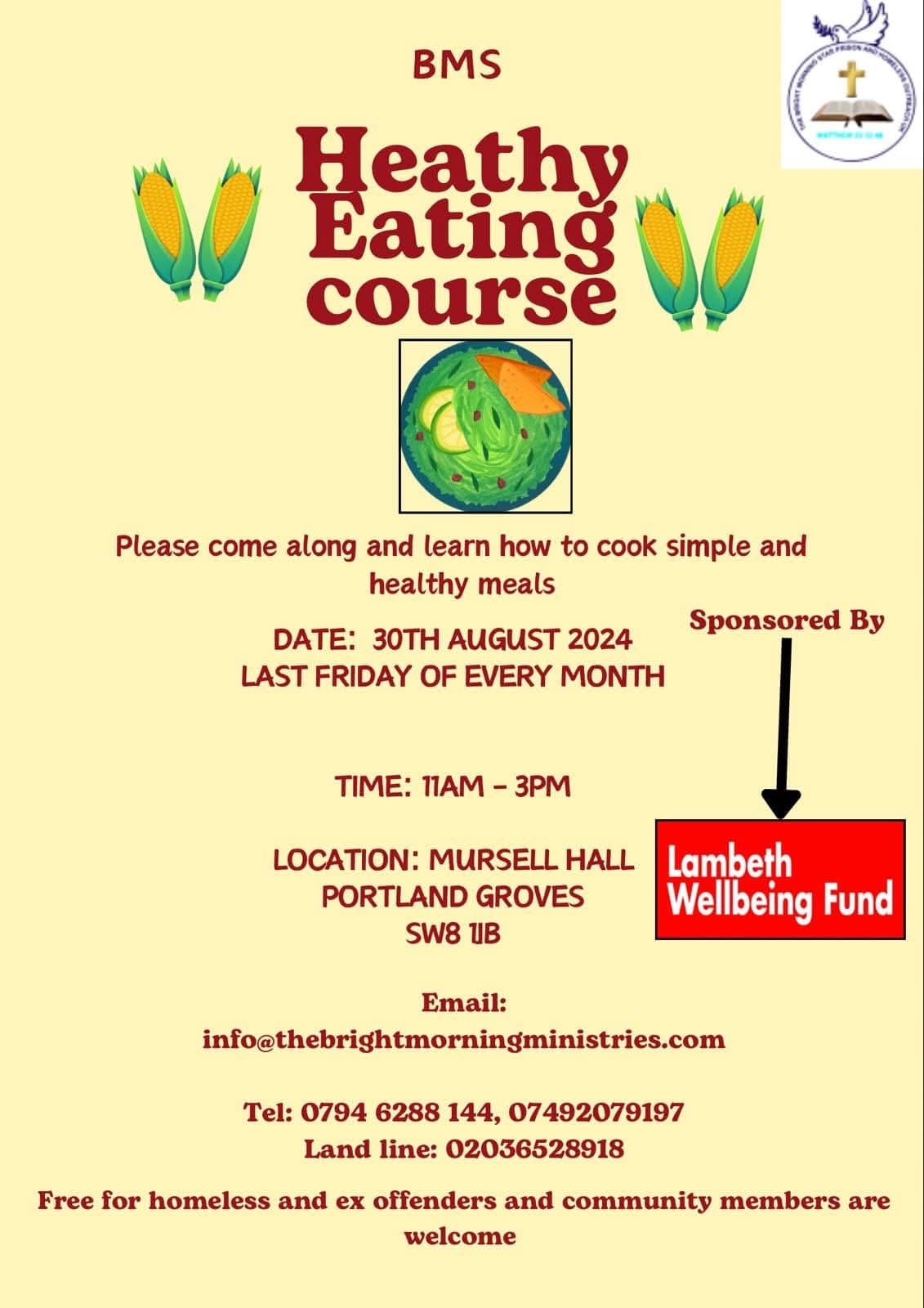 Healthy Eating Course Flyer