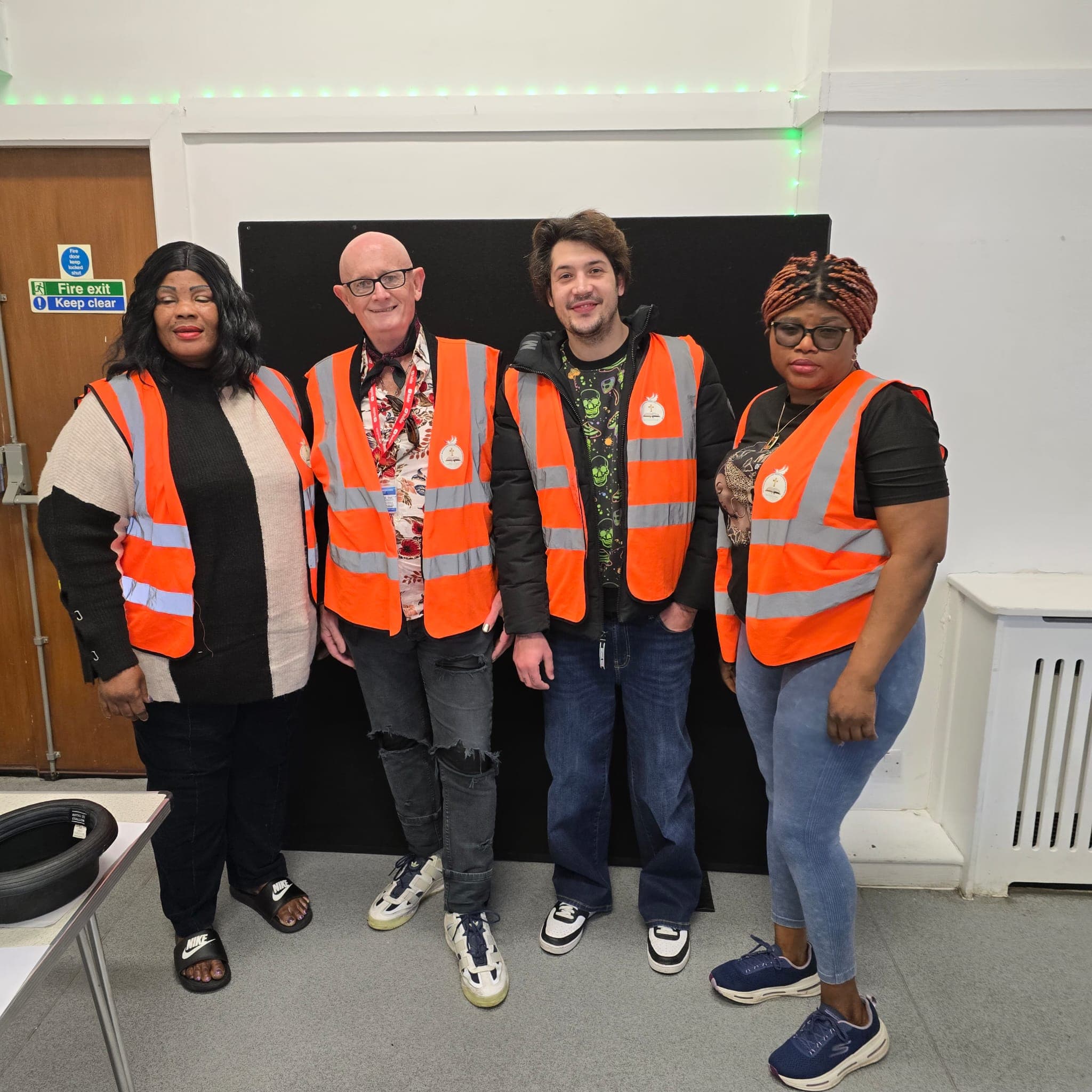 Fitness program volunteer team