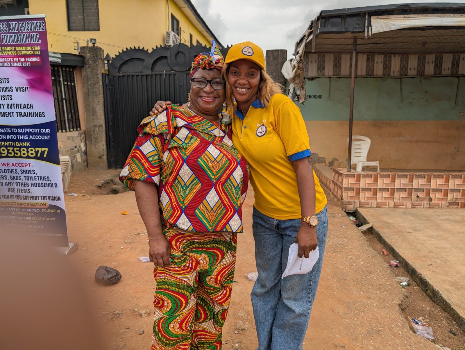 Founder connecting with local community members