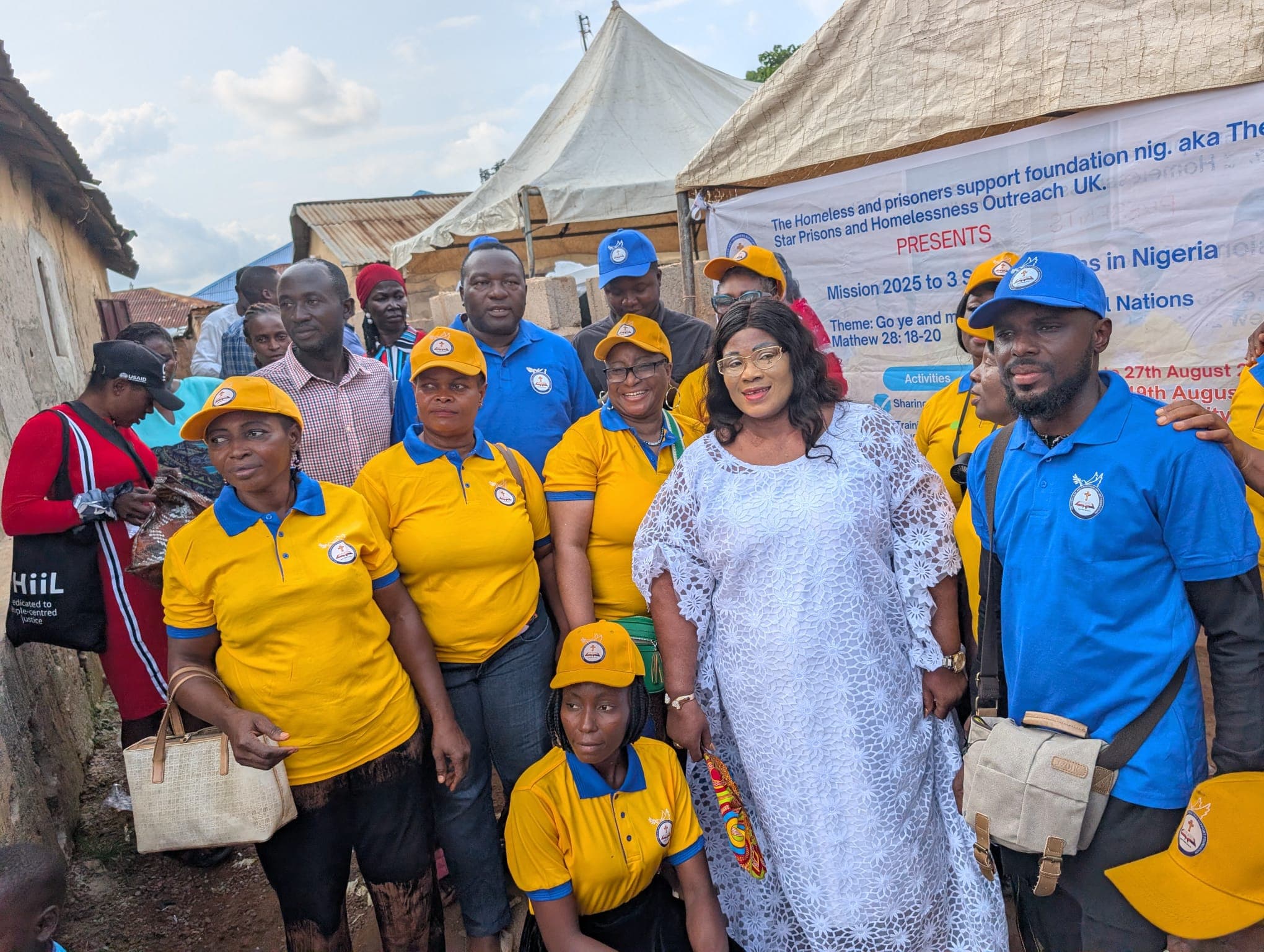 Mission leadership with team and local officials