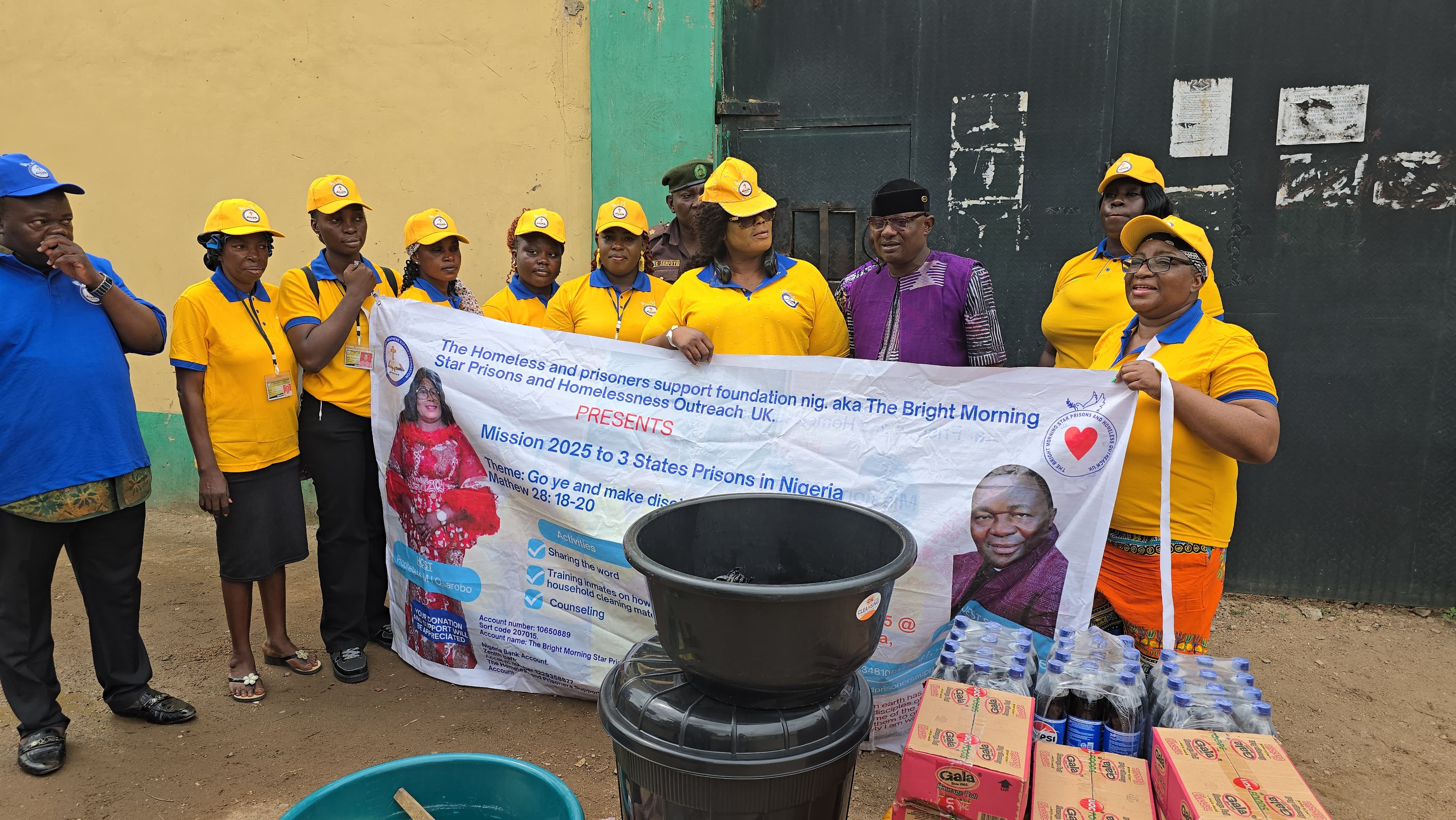 Complete mission team with supplies and equipment