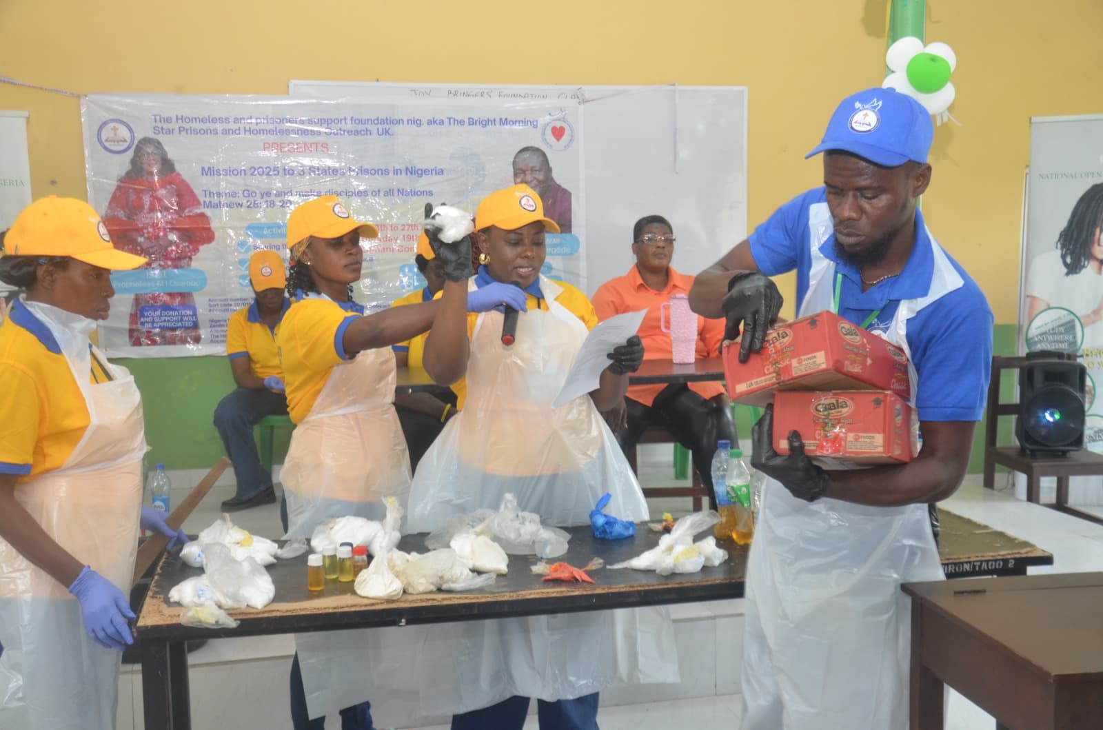 Collaborative training session with inmates