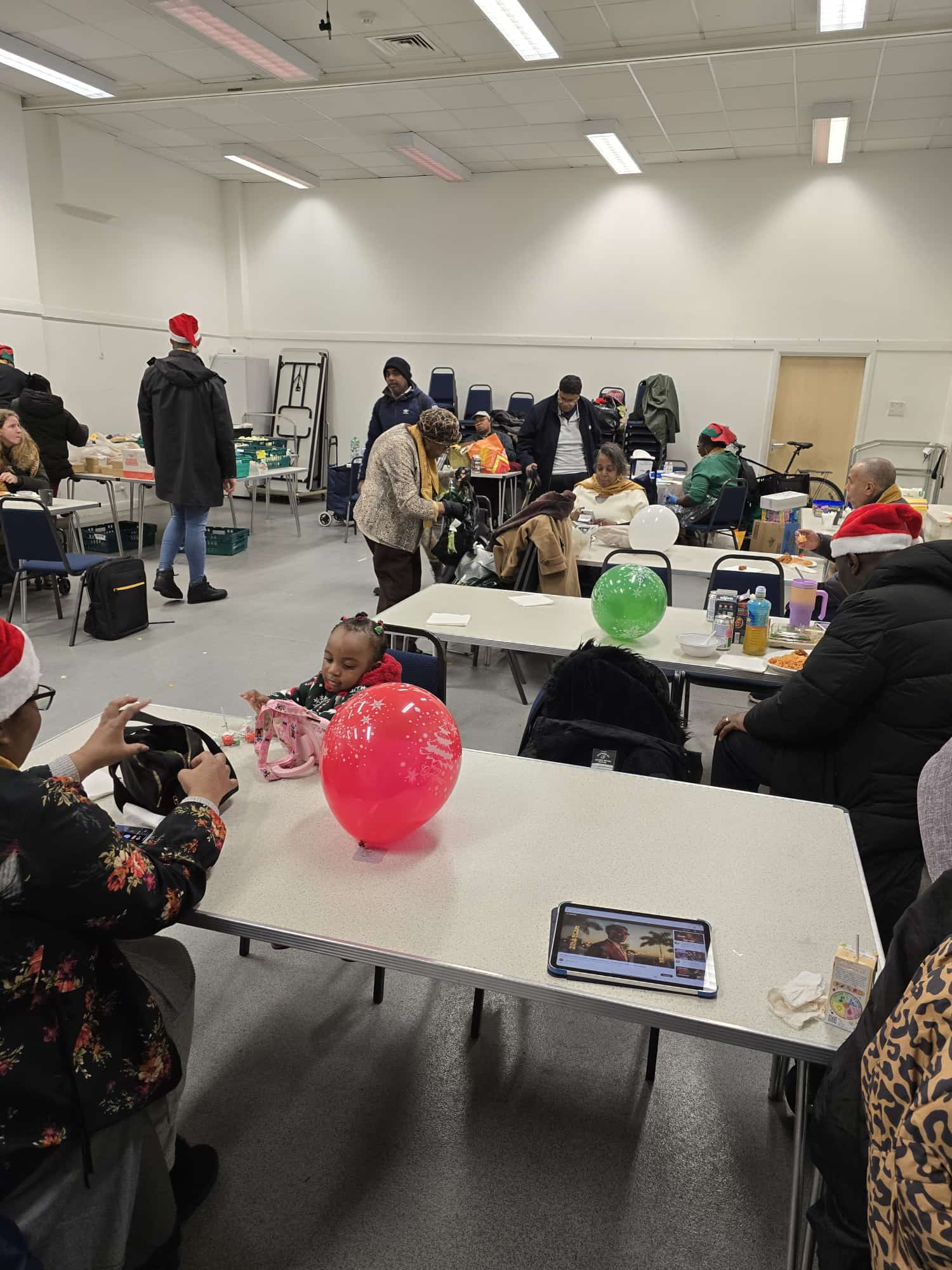 Community Celebration - Festive Gathering with Balloons