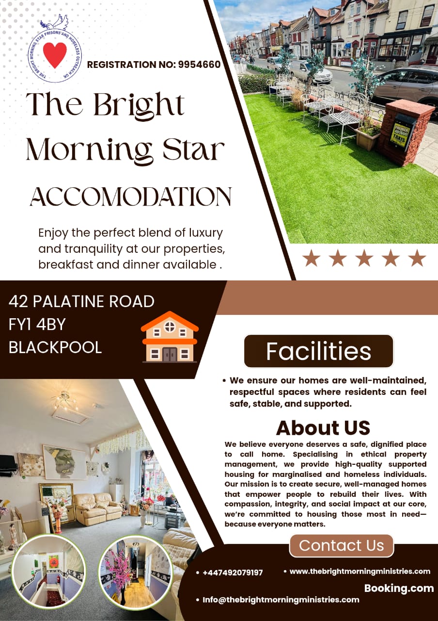 The Bright Morning Star Accommodation in Blackpool - Promotional Image