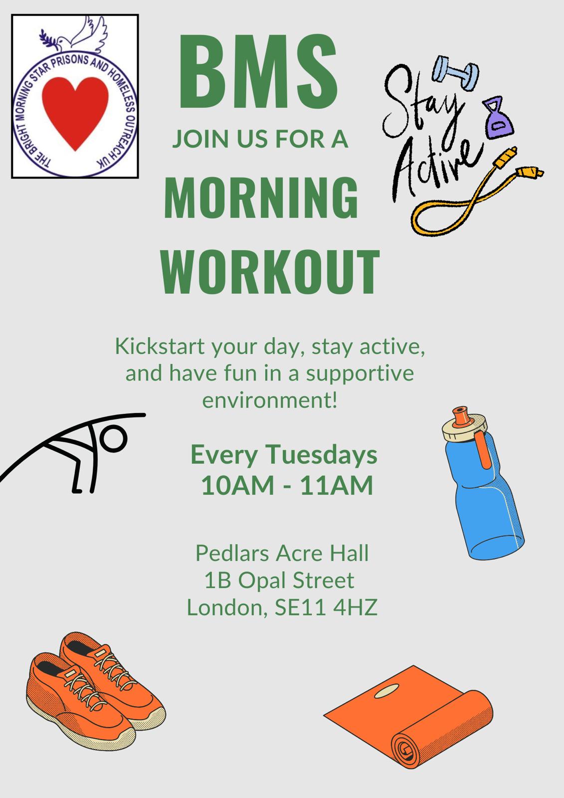 Alternative fitness program promotional material